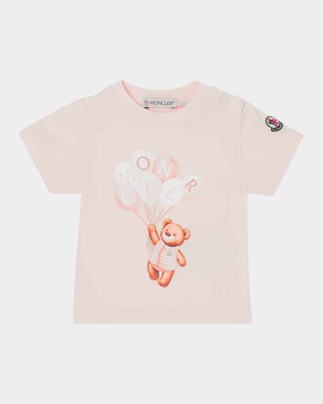 Girl's Bear with Balloons Graphic T-Shirt, Size 0M-18